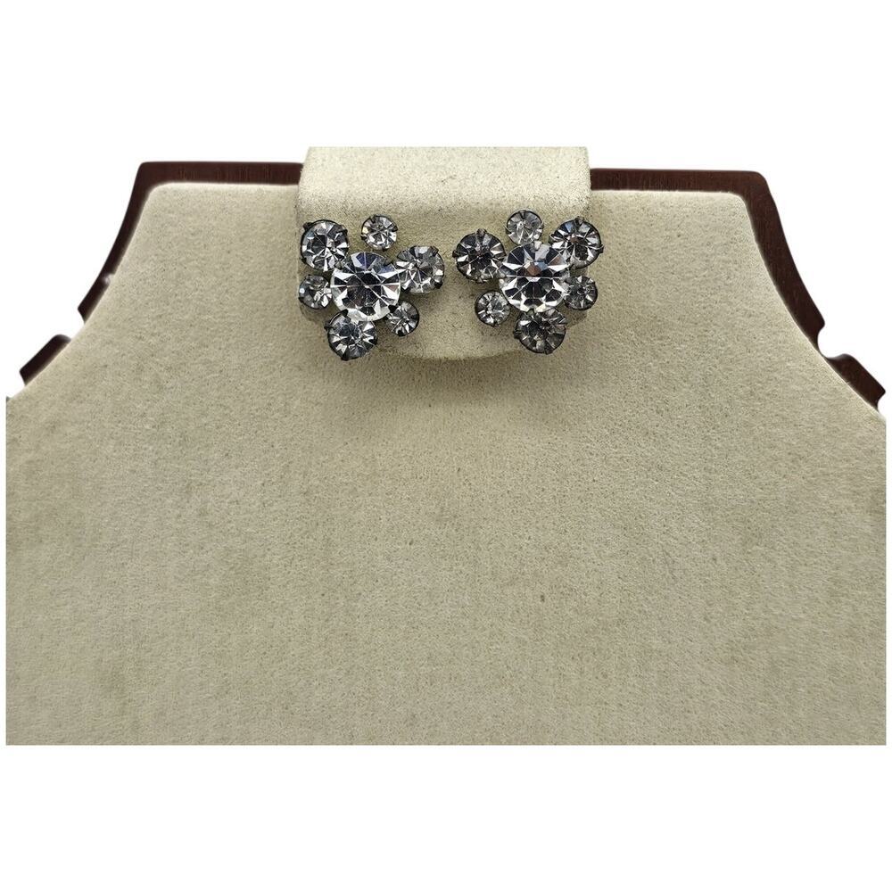 3 pairs VTG Rhinestone Earrings Including Coro - Picture 14 of 16